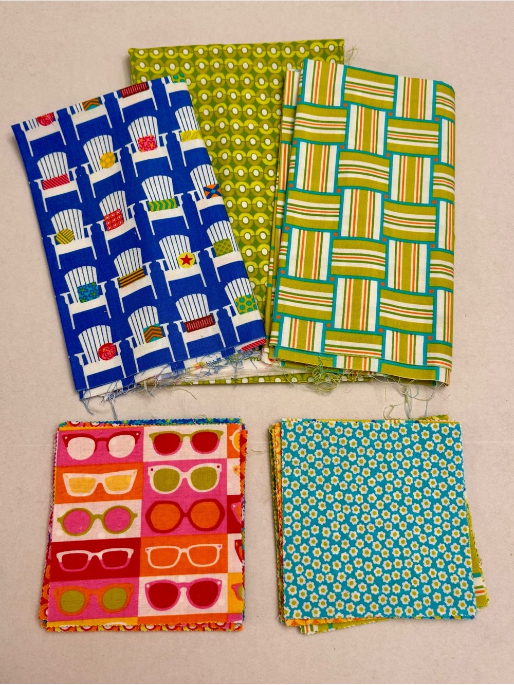 Moda Fabrics “Sanibel” by Gina Martin Cotton Quilting Fabric & Charm Pack Bundle
